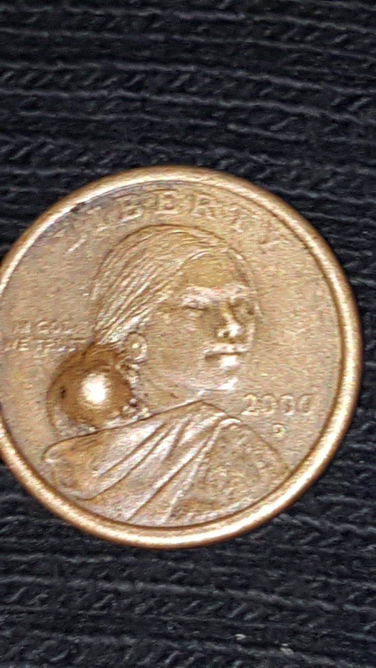 2000 D Liberty Dollar With Detects One Bump On Each Side