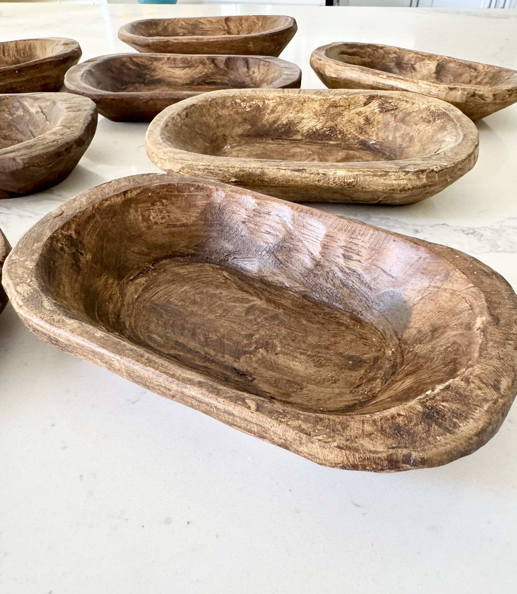 Rustic Hand Carved Wooden Bowls For Home Decoration Or Gifts 