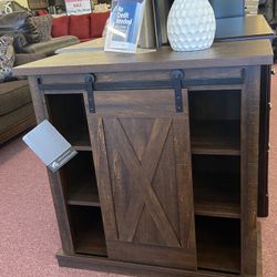 New Barn Door Console 🤑 Brown or Tan 