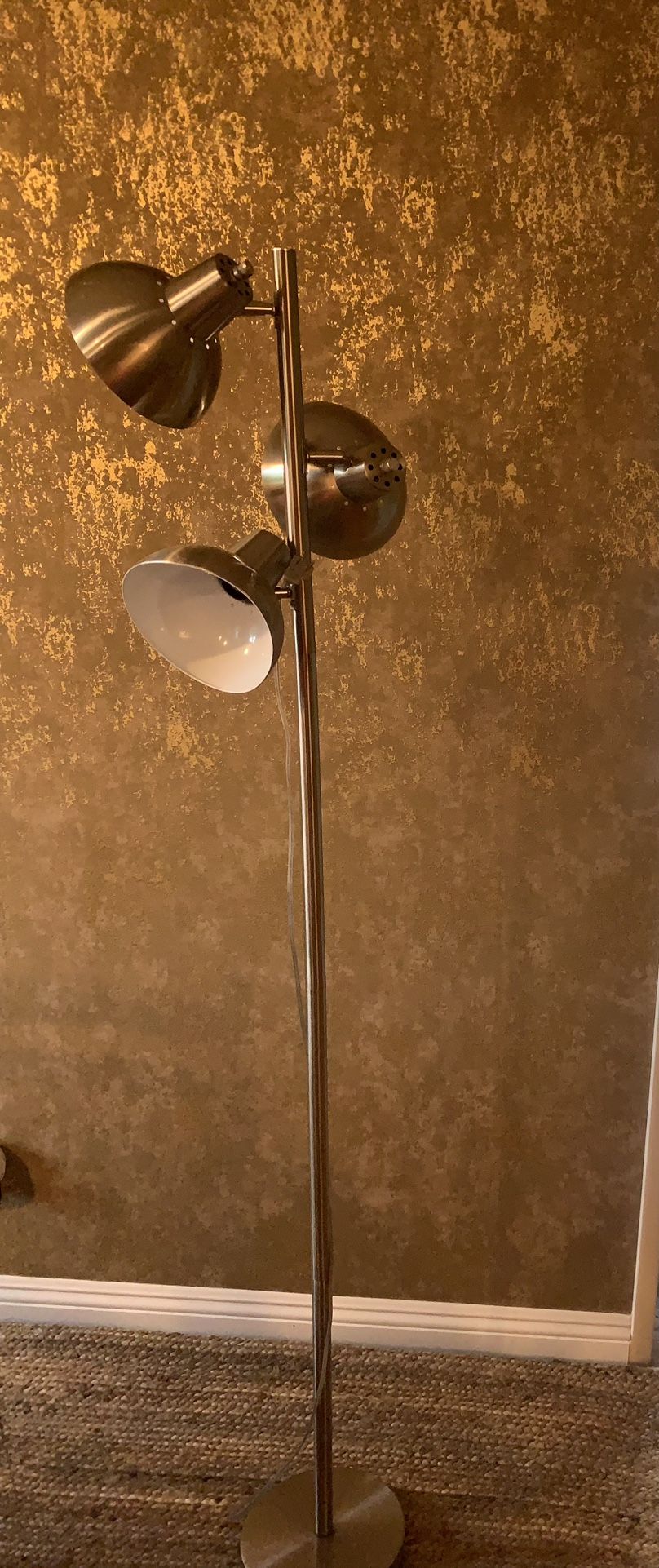 Metal Floor Lamp Three Lights