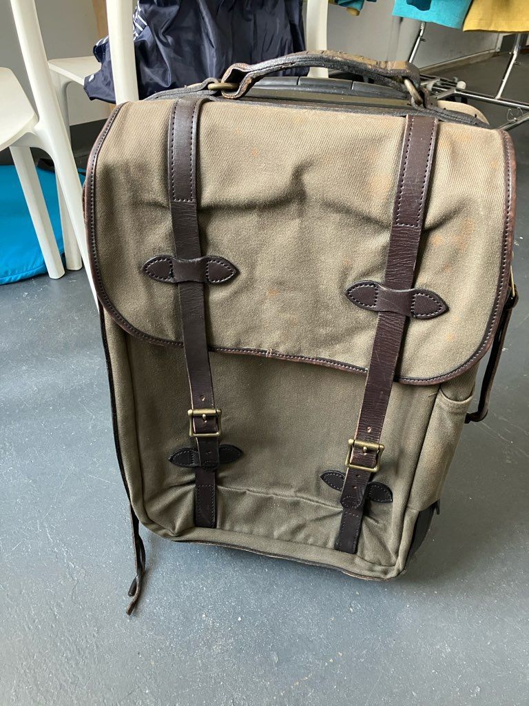 1:56 FILSON RUGGED TWILL ROLLING CARRY ON BAG - OLIVE