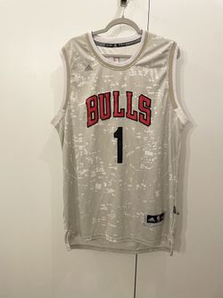 Chicago Bulls Camo Authentic Jersey (Derrick Rose - #1)