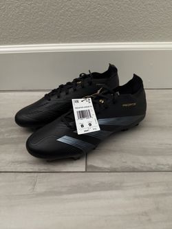 adidas Predator League FG Firm Ground Soccer Cleats Men’s size 8 (women’s 9.5) in black.