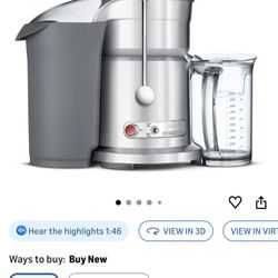 Juicer  Breville Juice Fountain Elite 800JEXL, Silver
