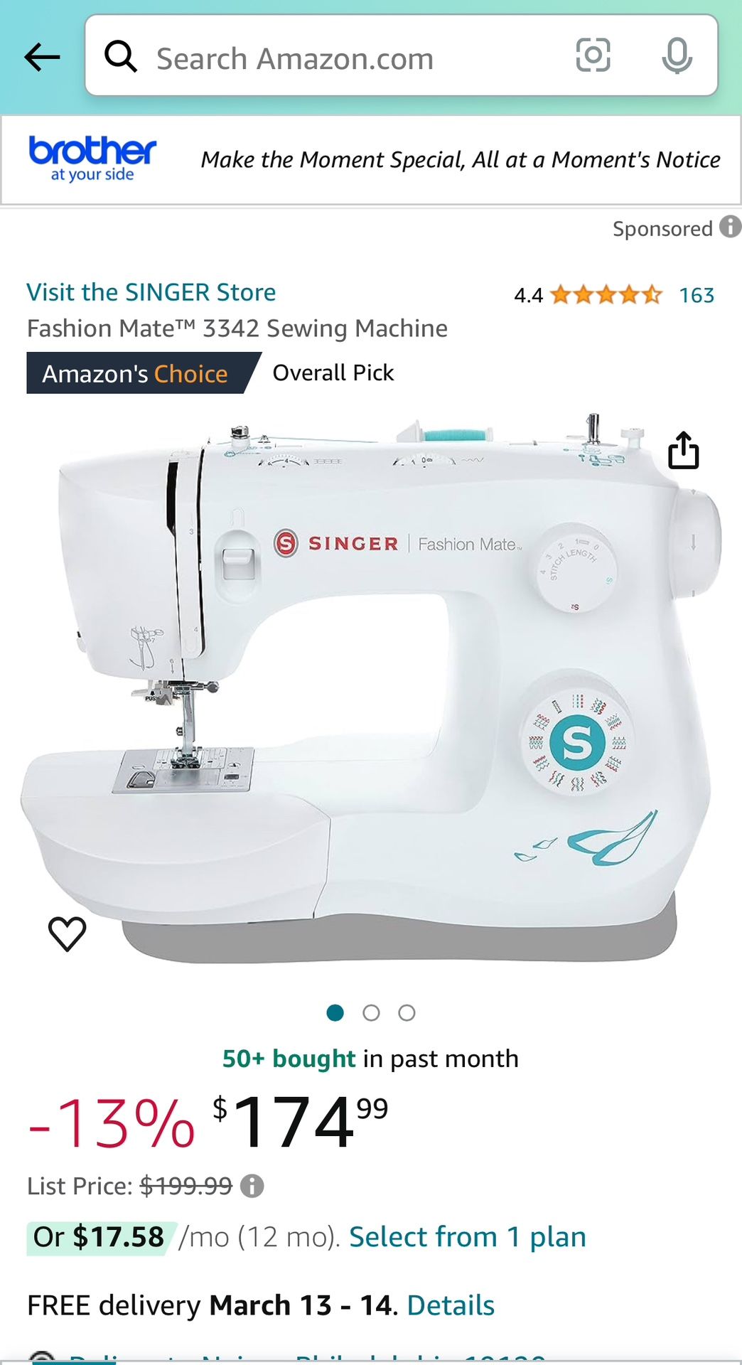 Singer™ 3337 Sewing Machine 