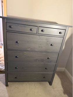 IKEA HEMNES 6-Drawer Dresser | Grey Stain | Moving Sale