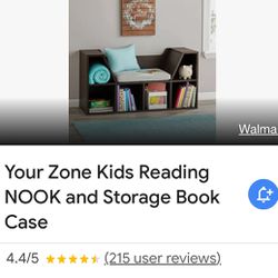 Kids  Reading Nook And Book Case Storage 