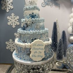 Fake Cake Winter wonderland 