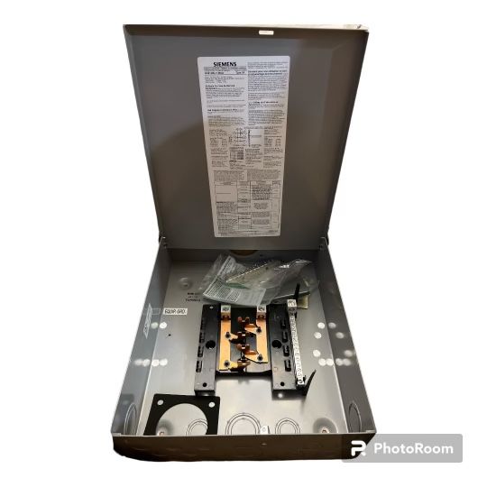 SIEMENS W0816ML1125CU 125 amp, 8 Space, 16 Circuit, Outdoor Center Load Cente, Gray