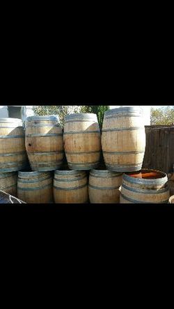 Wine barrels