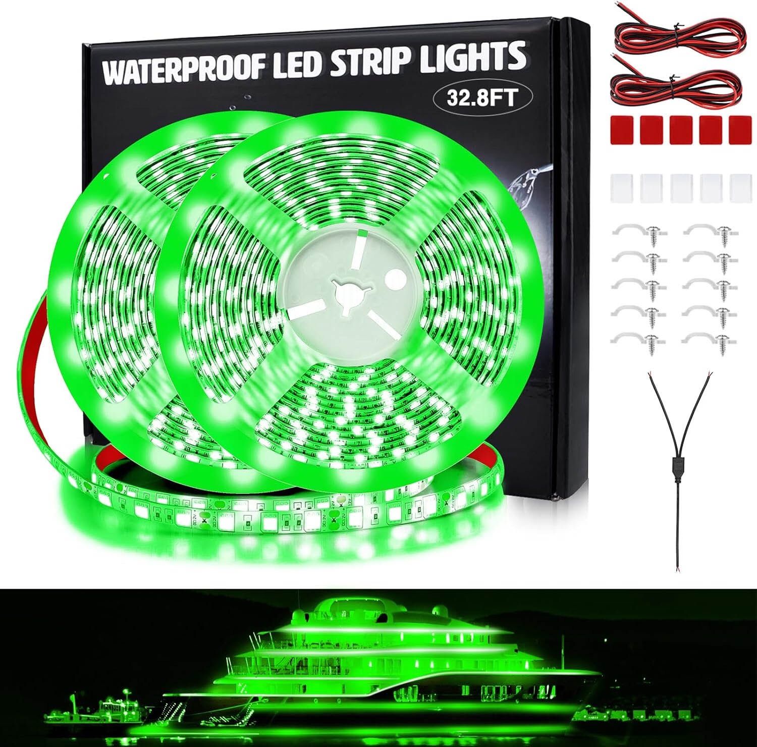 LED Boat Lights 32.8ft 2 Rolls of 16.4ft