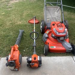 3-Piece Lawn Care Bundle – Mower, Trimmer & Blower
