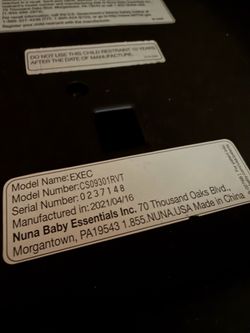 Nuna EXEC Child Restraint Car Seat