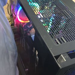 Gaming Pc With Monitor And Mouse And Keyboard 