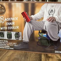 BRAND NEW! Backpack Chair With Cooler