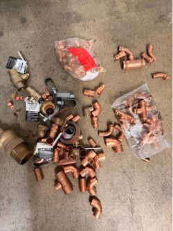 Copper Plumbing Fittings Bundle – Press & Sweat – Watts Valves – Commercial Grade
