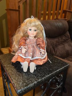 Beautiful wind up music doll