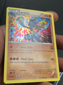 Pokémon TCG Lucario XY140 Holo Cosmo Rare Black Star Promo Card Near Mint NM