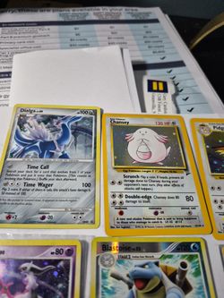 9 assorted pokemon cards