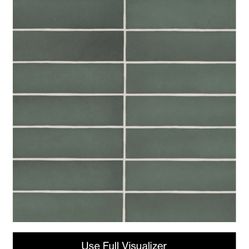 Bedrosians Makoto 2.5" x 10" Matte Ceramic Wall Tile in Midori Green