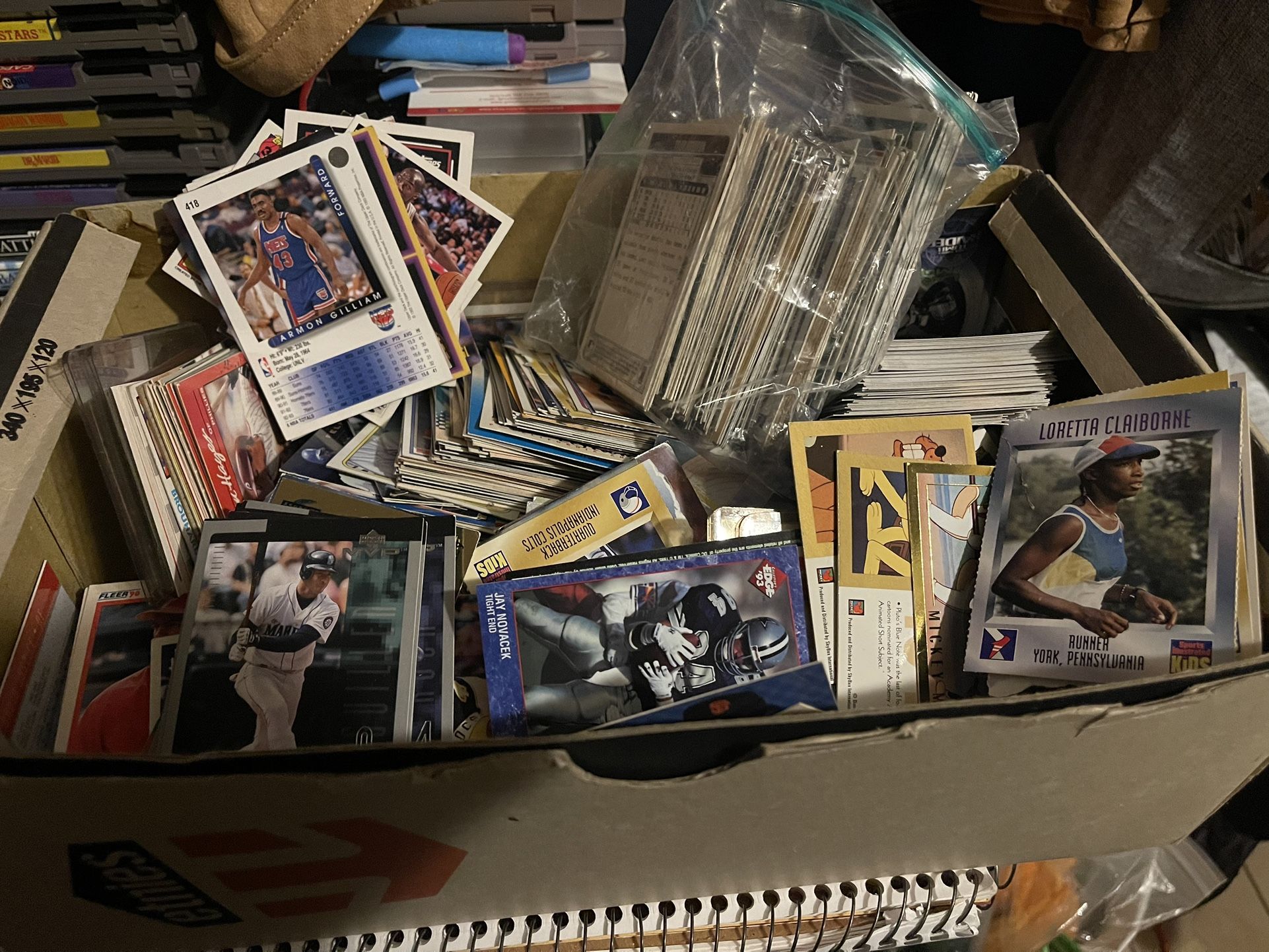 1(contact info removed) Trading Cards (Baseball/Basketball/Football/Disney/others) Over 1,000 Cards (unknown)