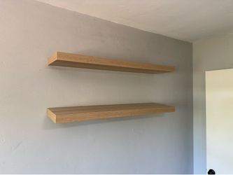 2 IKEA Lack Wall Shelves, 43.5 inches wide