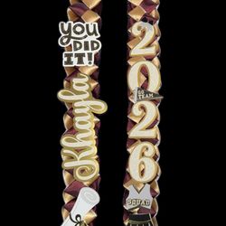 🎓 Custom Graduation Ribbon Lei 🎀