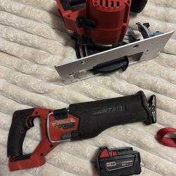 Milwaukee Saws And 18v Battery Set