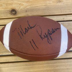 Mark Rypien Autographed Vintage Wilson Football 