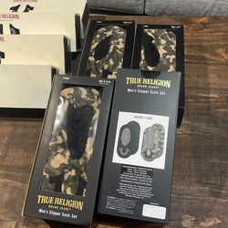 True Religion Slippers 2 Pairs