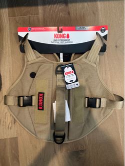 KONG Tactical Vest Harness - XL - Tan - New with Tags