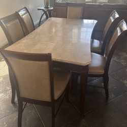 Dining Table And Six Chairs