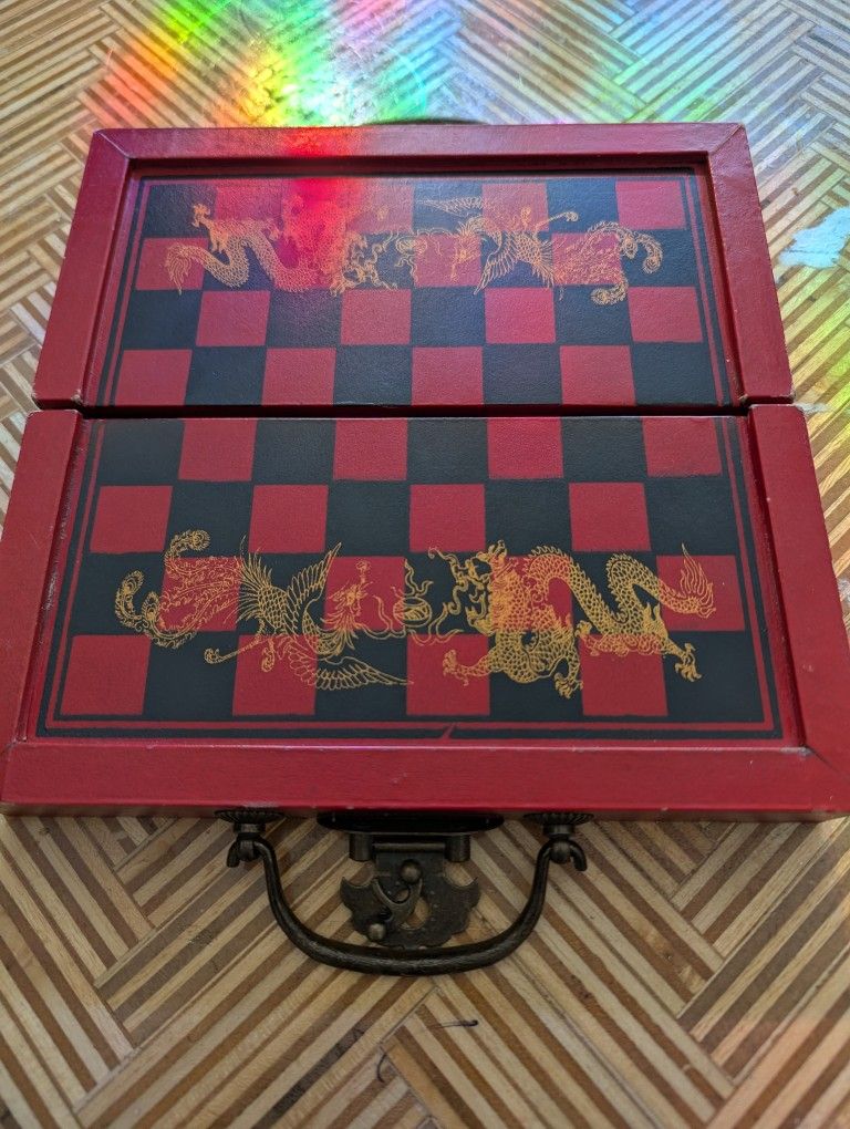 Small Chessboard with Pieces