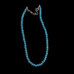 Faux Turquoise Beaded Necklace 