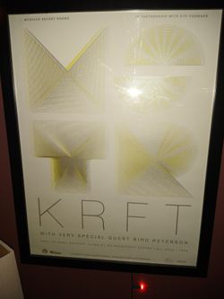 mstrkrft myspace rare concert poster