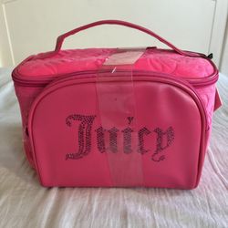 Hot pink Juicy Couture Makeup/travel Bag 