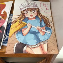 Anime Signature Stamp Poster