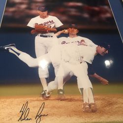 Nolan Ryan Autographed 18x20 photograph