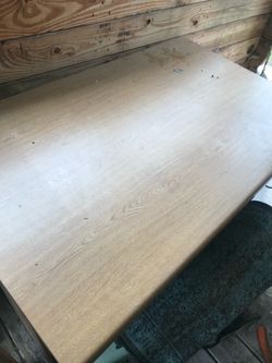 Large solid wood desk