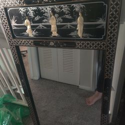 Oriental Wall Hanging With MIRROR 