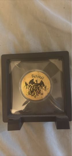 Pokémon Gold Commemorative Coin with Display Case