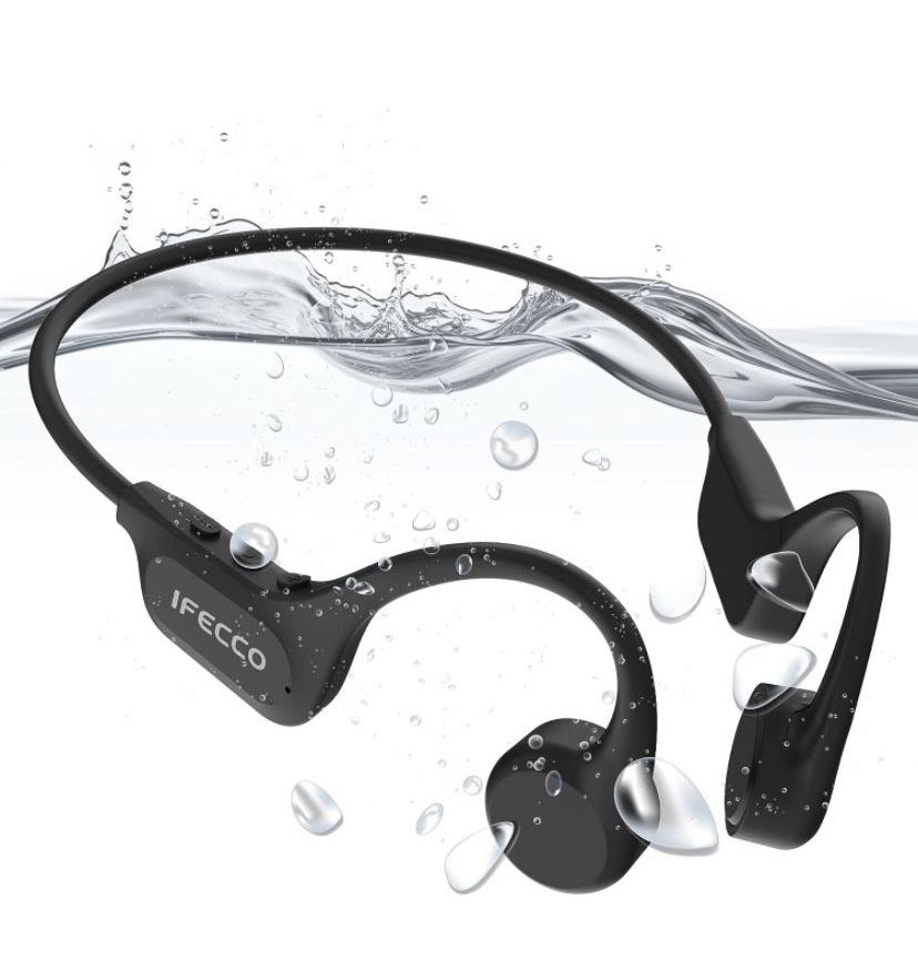  IFECCO Bone Conduction Headphones Bluetooth 5.3 - IP68 Waterproof