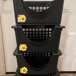 NEW!!!!! STACKABLE STORAGE BINS (SET OF 4)