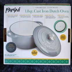 1.8 qt cat iron Dutch oven