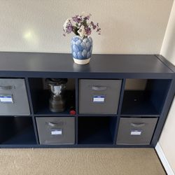 Onin Room Divider with 8 Storage Bins