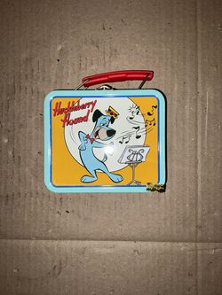 Hanna-Barbera Huckleberry Hound Vintage Metal Lunch Box Collectible