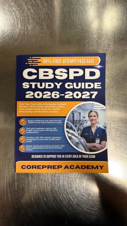 Sterile processing technician study guide