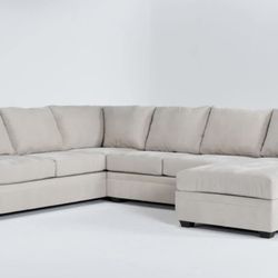 2 Piece Sectional with Right Arm Facing Sofa Chaise