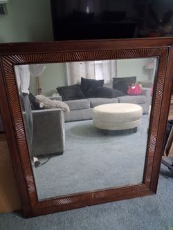 wood mirror