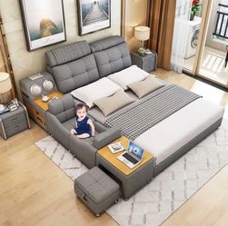 Modern functional smart bed KING SIZE